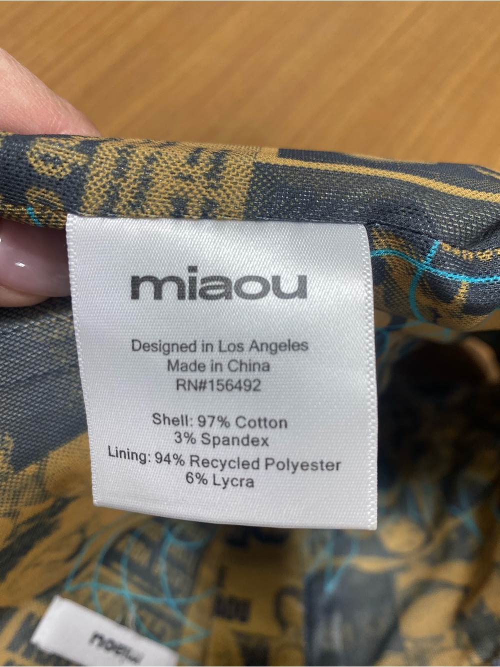 Miaou Women's
Leia Printed Corset in Wanted - Picture 7 of 9